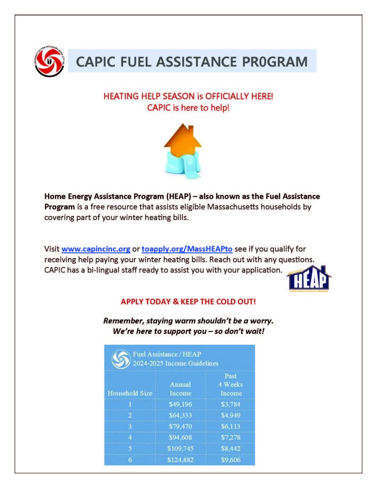 HEATING HELP SEASON is OFFICIALLY HERE! CAPIC is here to help! See the detailed flyer attached for more information on eligibility and applying.