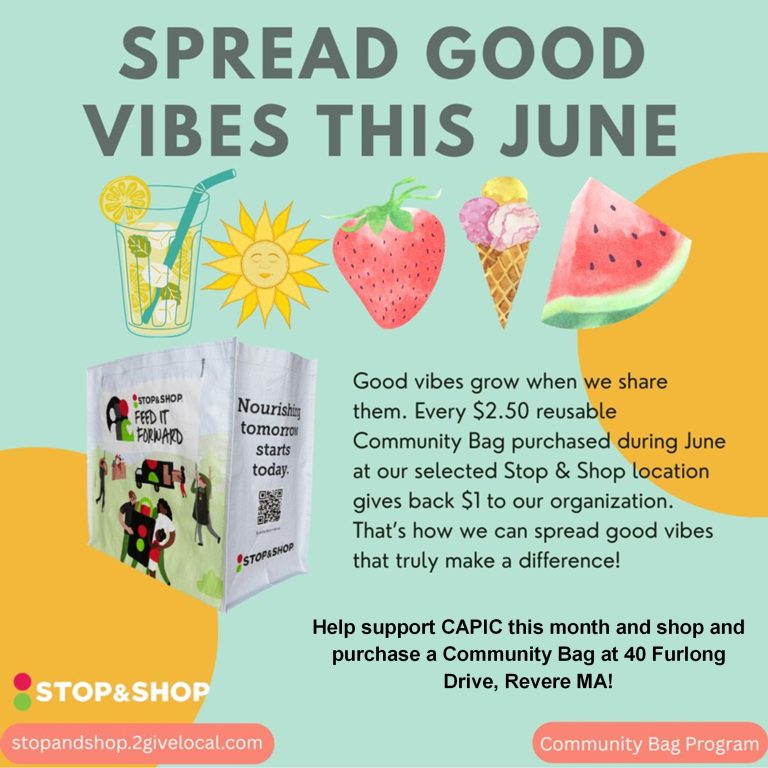Stop and Shop Community Bag Program Flyer