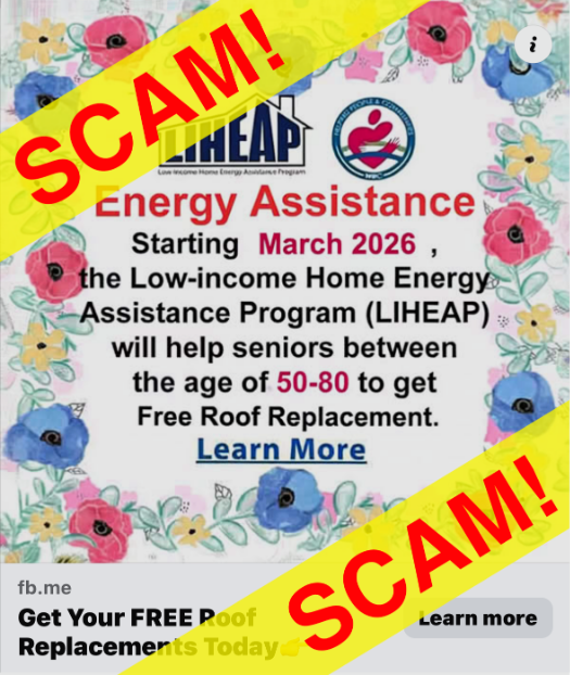 Fake LiHEAP advertisement